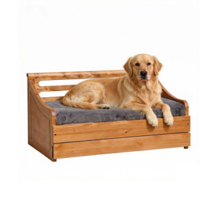 Elevated Pet Bed Wood 72×49.5×39cm