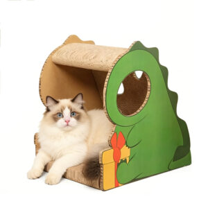 Dinosaur Cardboard Cat Scratcher House 47×35×45cm