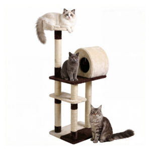 Wood Cat Trees And Scratchers 50×40×123cm