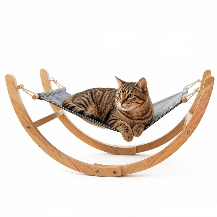 Cat Floor Hammock Wood 50×25.5×25.3cm