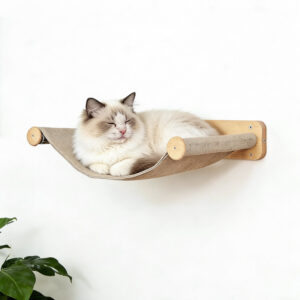 Hanging Cat Hammock Wood 17.3×12.3×2.32"