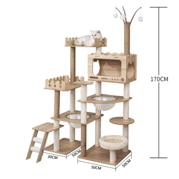 Modern Cat Tree Tower for Large Cats