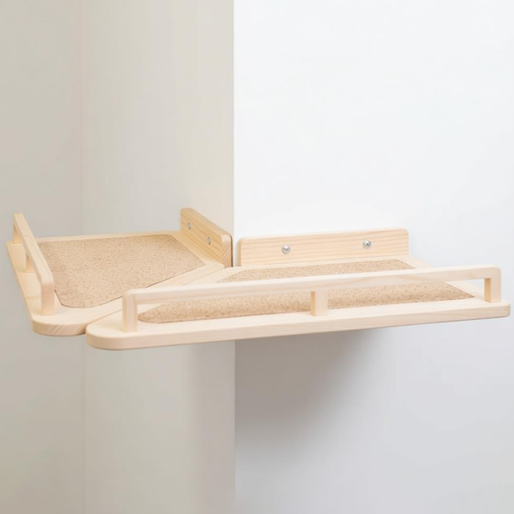 Wall Mounted Cat Shelf Bed Plywood 45×27cm