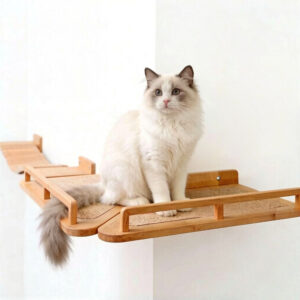 Wall Mounted Cat Shelf Bed Plywood 45×27cm