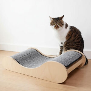 Cat Bed And Scratching Post Plywood 58×32×15cm