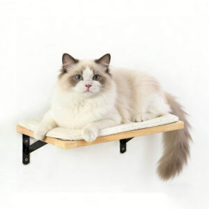 Cat Bed Wall Shelf Wood 10″×15.7″×4.53″