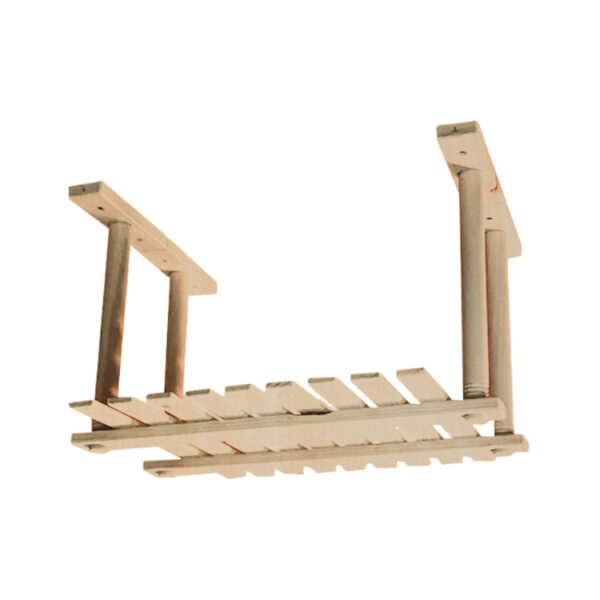 Ceiling-Mounted Wooden Cat Climbing Shelf