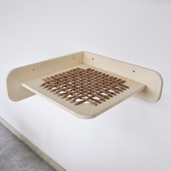 Modular Wooden Cat Climbing Furniture with Scratch Board