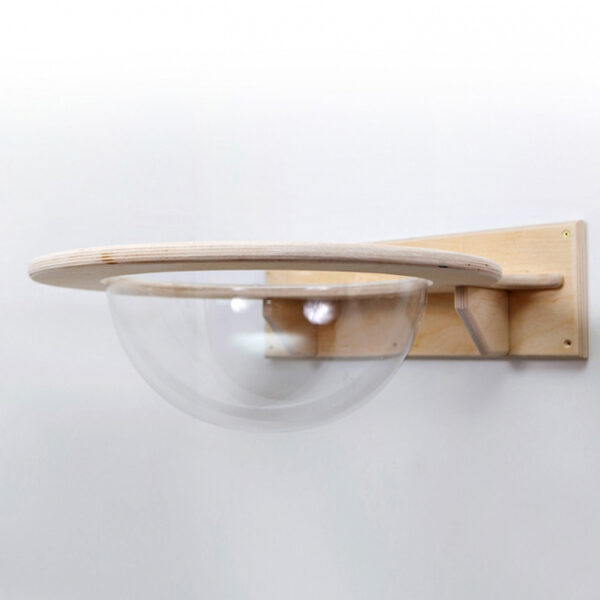 Transparent Acrylic Cat Hammock with Adjustable Wooden Frame