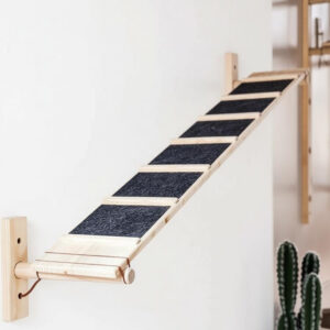 Wall-Mounted Cat Climbing Ladder Plywood 915×90×150mm