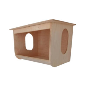 Wall-Mounted Wooden Cat Bed