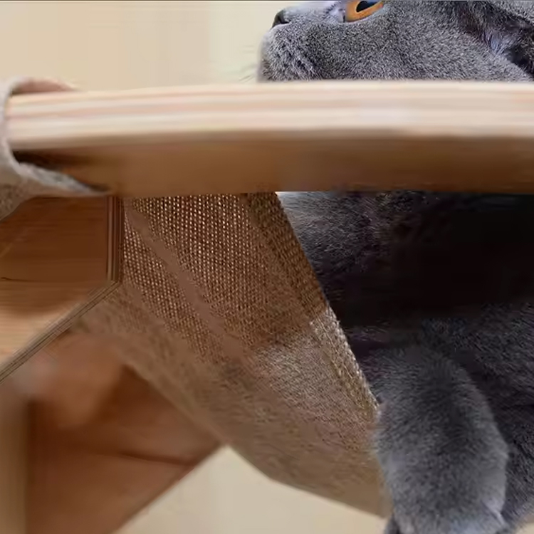Wooden Wall-Mounted Cat Hammock Shelf