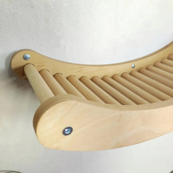 Wooden Wave-shaped Cat Climbing Ladder