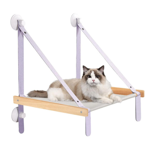 ​​Sturdy Foldable Cat Window Hammock with Suction Cups​​