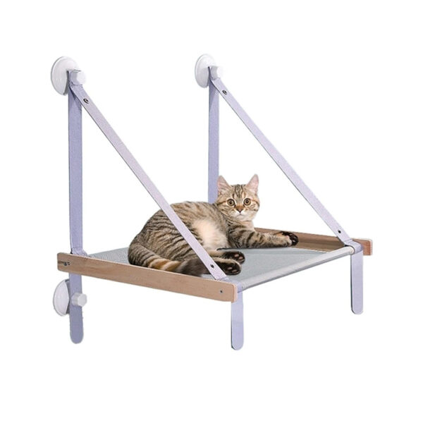 ​​Sturdy Foldable Cat Window Hammock with Suction Cups​​