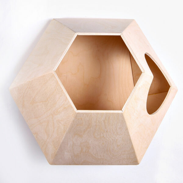 ​​Wall-Mounted Cat Cabin with Customizable Entry​​