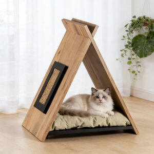 Cat Scratcher And Bed MDF 60x60x40cm