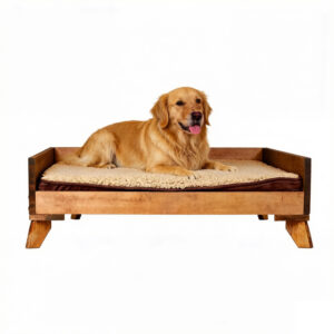 Dog Sofa Bed FirPine Wood 75×48×23cm