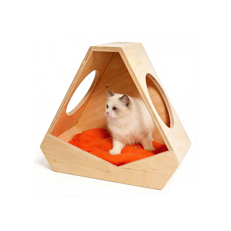 Indoor Cat Bed Plywood 50×50cm