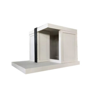 Outdoor Wooden Flat Roof Dog House