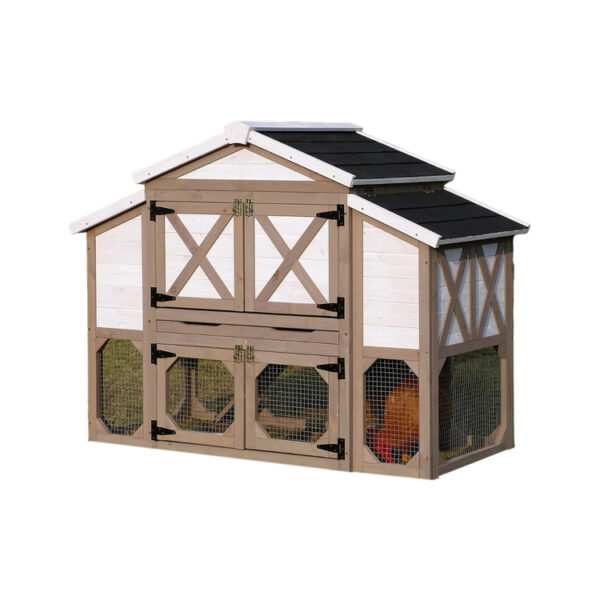Pine Barn Chicken Coop with Run