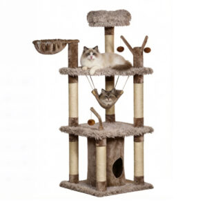 Wood Cat Tree With Hammock Customized