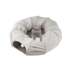 ​​Donut-Shaped Foldable Cat Play Tunnel