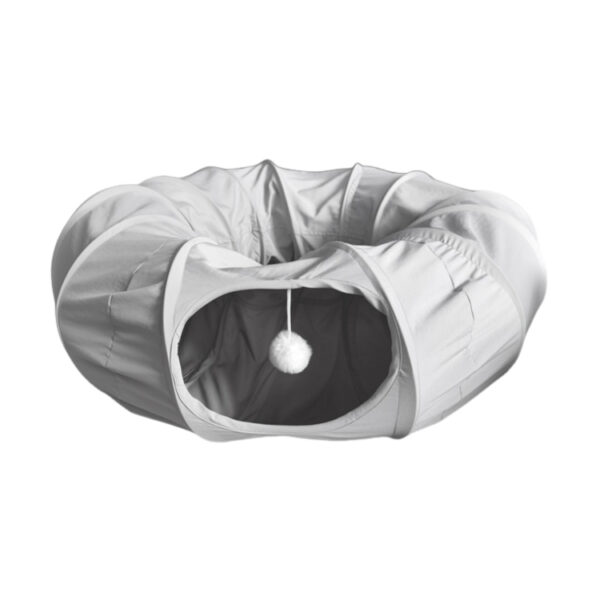 ​​Donut-Shaped Foldable Cat Play Tunnel