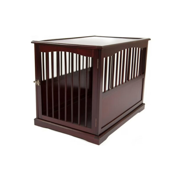 ​​Large Wooden End Table Pet Crate​​