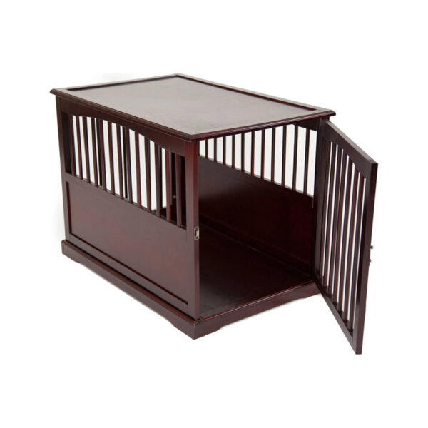 ​​Large Wooden End Table Pet Crate​​