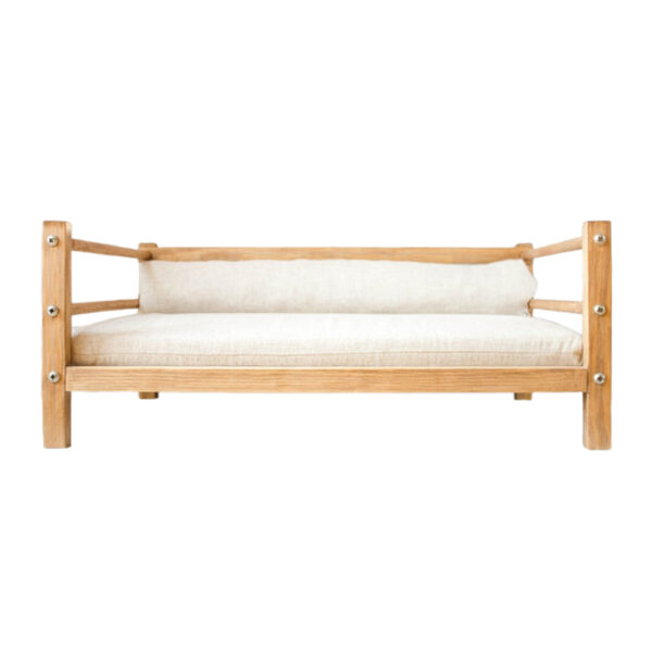 ​​Medium Wooden Sofa-Style Pet Bed​​