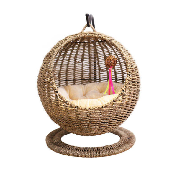 ​​Semi-Enclosed Hanging Litter Basket for Cats​​