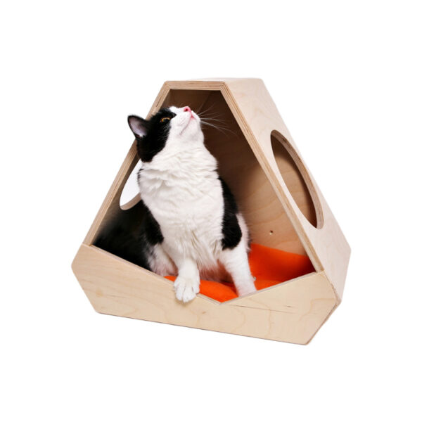 ​​Wall-Mountable Cat House with Fleece Bed​​
