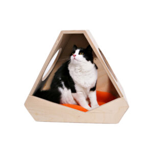 ​​Wall-Mountable Cat House with Fleece Bed​​