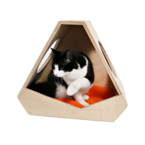 ​​Wall-Mountable Cat House with Fleece Bed​​