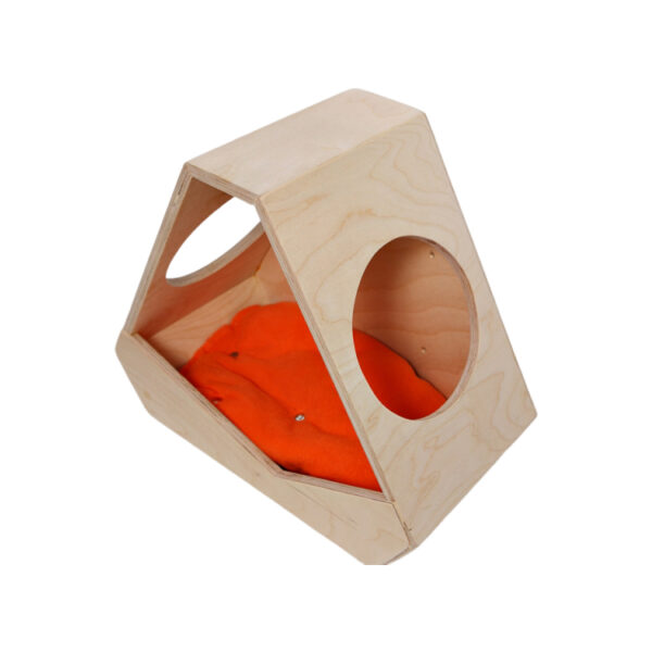 ​​Wall-Mountable Cat House with Fleece Bed​​