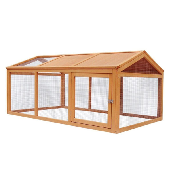 ​​Wooden Chicken Coop and Rabbit Hutch Outdoor Enclosure​​