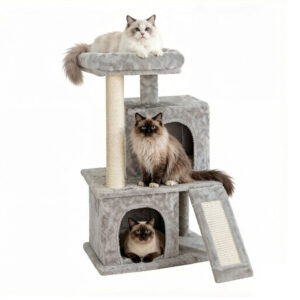 3 Tier Cat Tower Wood Customized