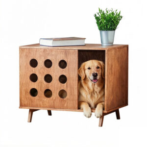 Bedside Dog Bed Plywood 76×60×57cm