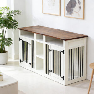 Dog House Crate Pine Wood 154×61.5×77cm