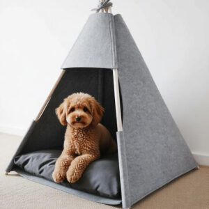 Felt Cat Tent Bed 60×60×90cm
