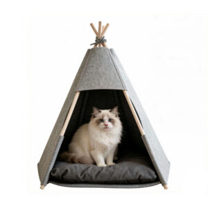 Felt Cat Tent Bed 60×60×90cm