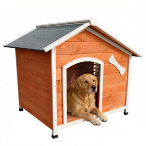 Fir Wood Dog House Outdoor 103×87.5×83cm