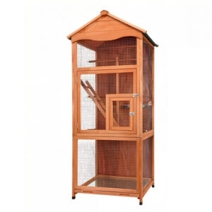 Fir Wood Outdoor Aviary For Birds 77×77×180cm