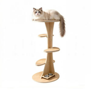 Indoor Cat Climbing Frame Plywood 76.2×58.5×152.4cm