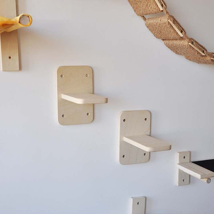 Modern Cat Climbing Shelves Plywood 12×19×19cm - Image 5