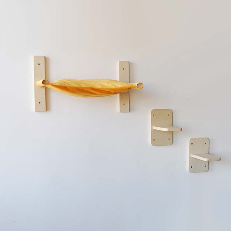Modern Cat Climbing Shelves Plywood 12×19×19cm - Image 3