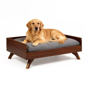 Modern Wood Dog Elevated Bed