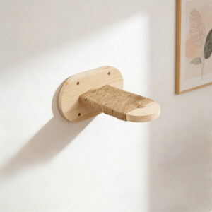 Wall-Mounted Adjustable Cat Climbing Shelves with Jute Scratching Posts