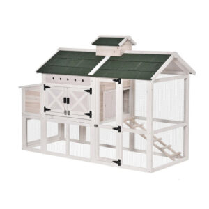 Waterproof Large Wooden Chicken Coop with Run & Nesting Boxes